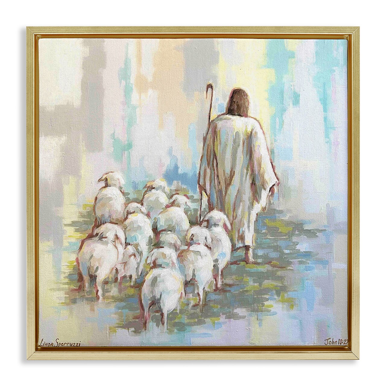 Stupell Industries They Follow Me with Jesus Floating Frame By Linda Sperruzzi